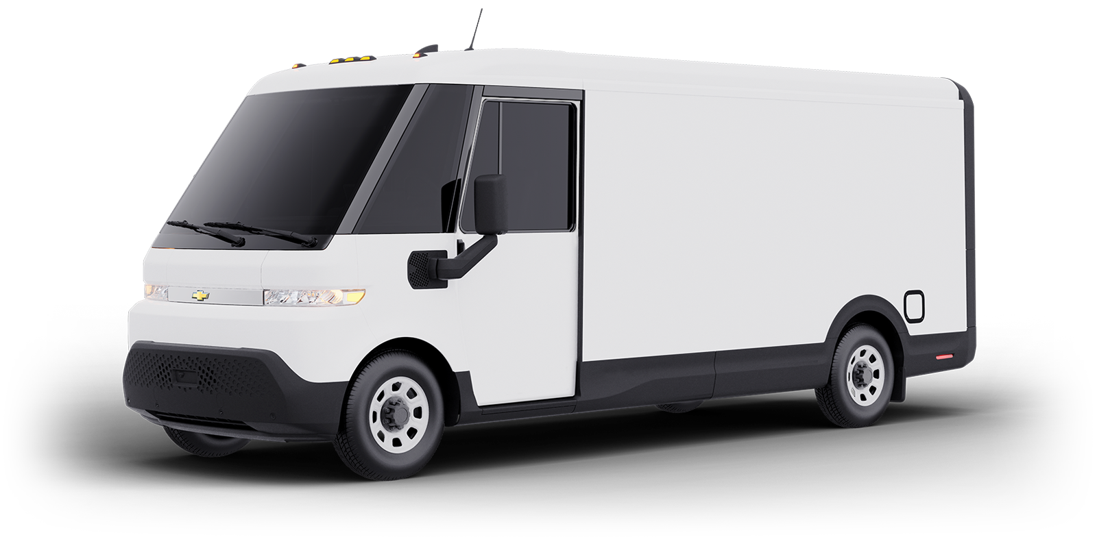A left-facing quarter view of the 2025 Chevrolet Brightdrop 600