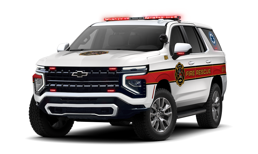 a 2025 Chevy Tahoe SSV in three-quarters view