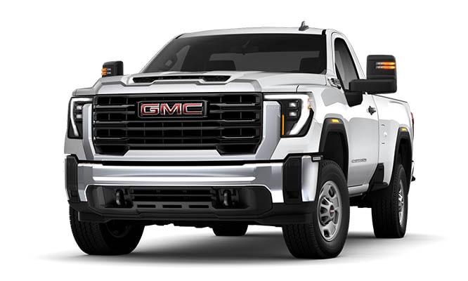 Three-Quarters Front View of the 2026 GMC Sierra 2500 HD