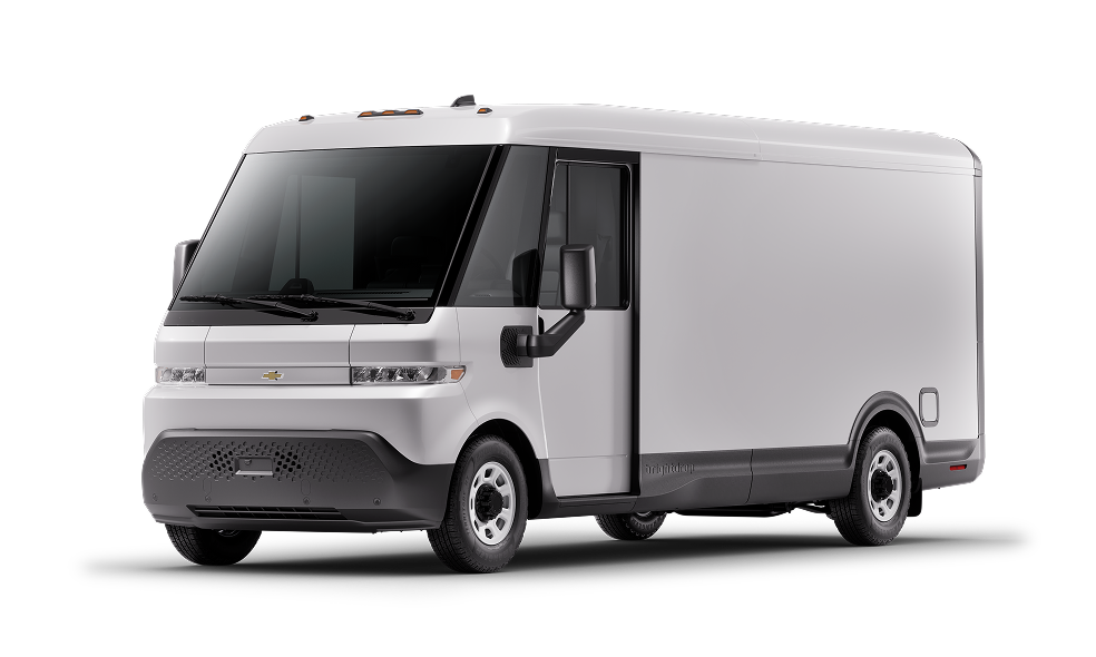 A left-facing quarter view of the 2026 Chevrolet Brightdrop 600