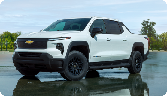 A Silverado EV in profile