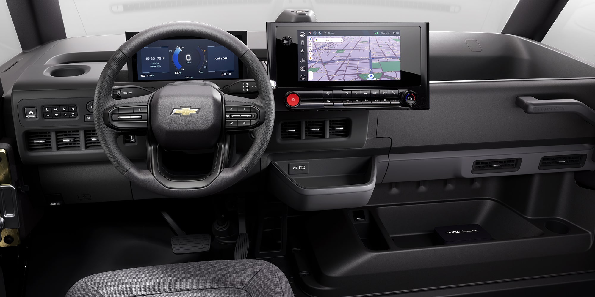 the interior of a Chevrolet Brightdrop.