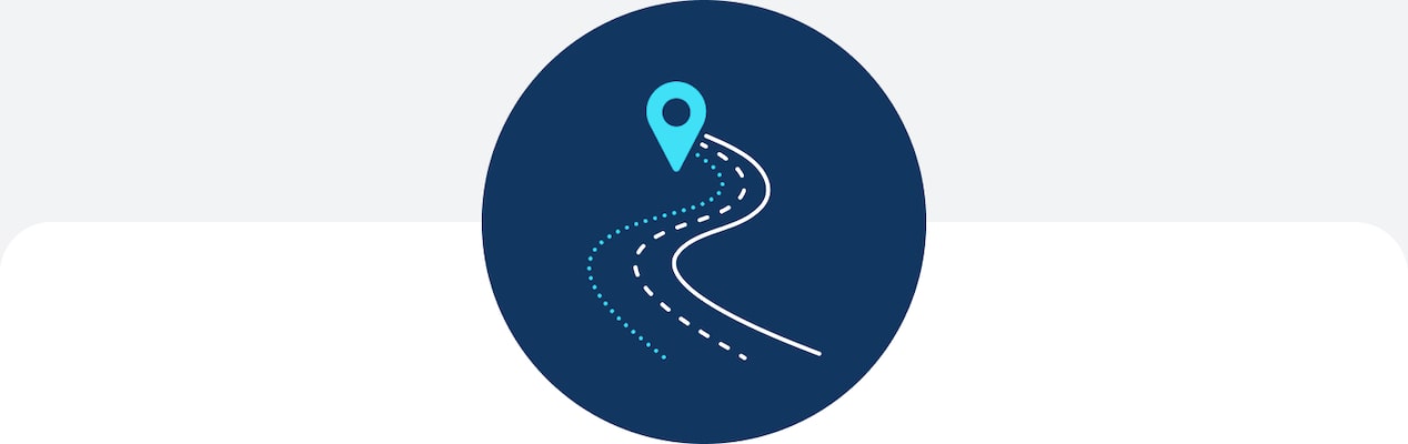 An icon showing disaster alternate routes.