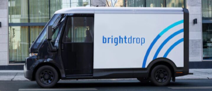 Brightdrop Van parked in city