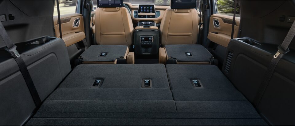 2022 Chevrolet Tahoe Full Size SUV Interior View of Truck Cargo