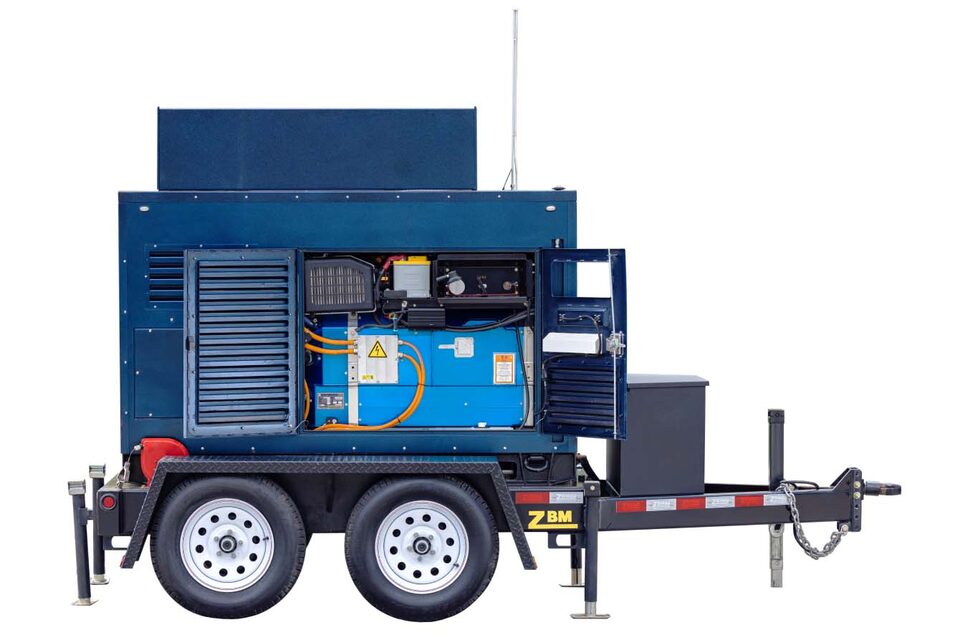 Illustration of a Large Mobile Hydrotec Generator