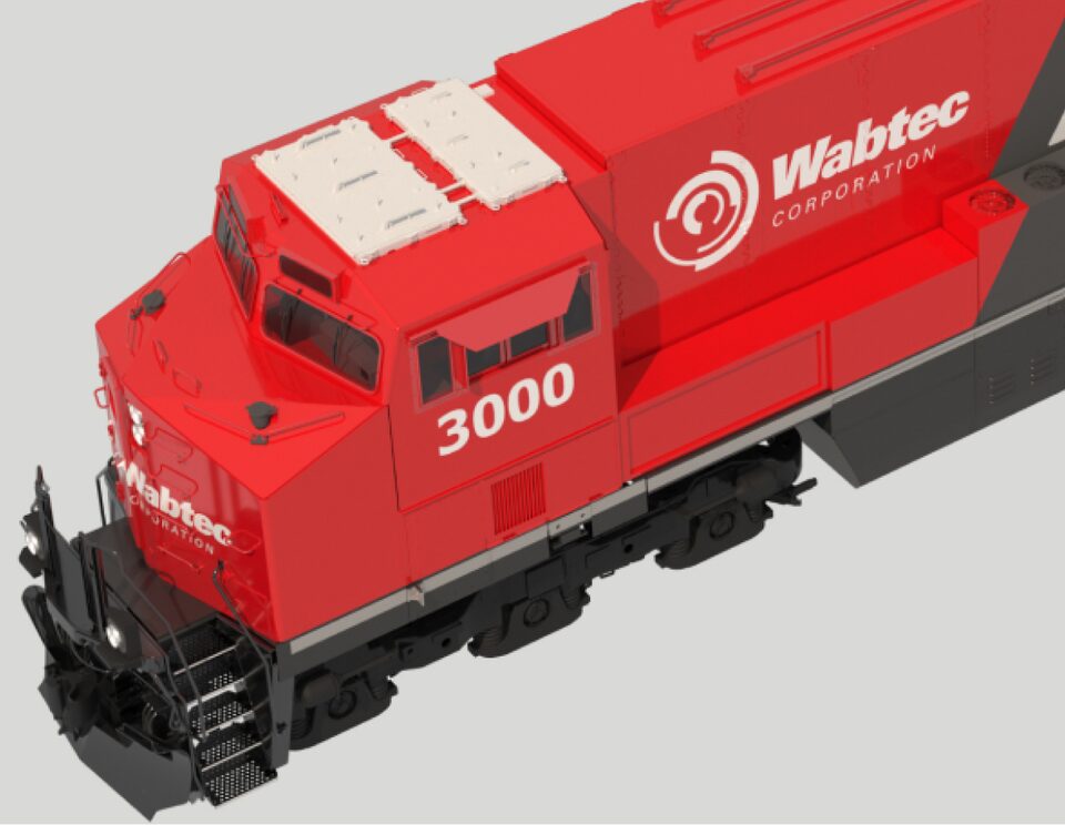 Birds-Eye View of Wabtec Train Cart