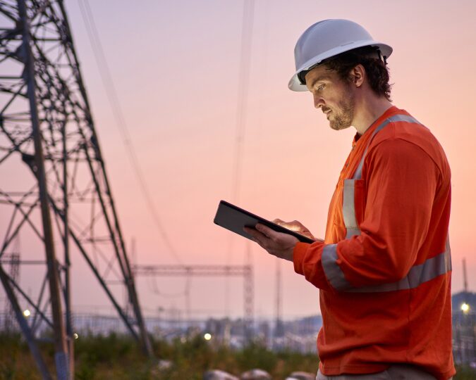 Electrician Working on Energy Alternatives