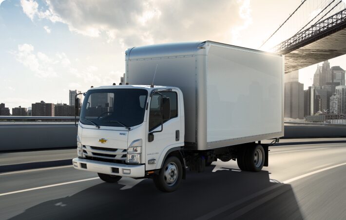 Chevrolet Low Cab Forward Truck Driving on a Highway