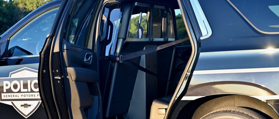 2022 Chevrolet Tahoe PPV door open revealing backseat