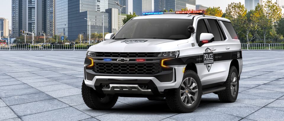 2022 Chevrolet Tahoe SSV Exterior Front Side View In City