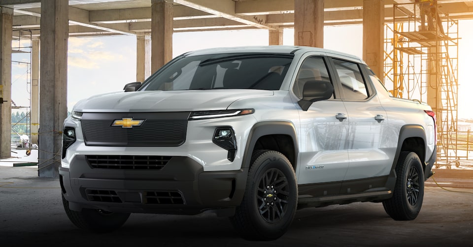 2024 Silverado EV on a Construction Site