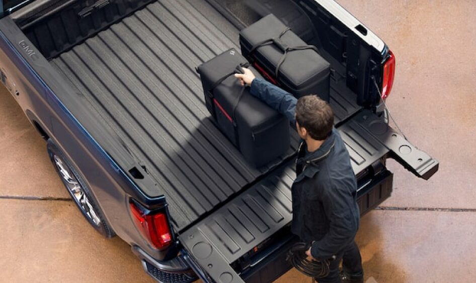 Top View of Multipro Pickup Truck Tailgate